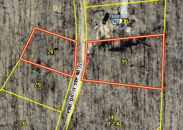 Front exterior — Lots 24 & 35 Pine Drive Rocky Mount Missouri real estate