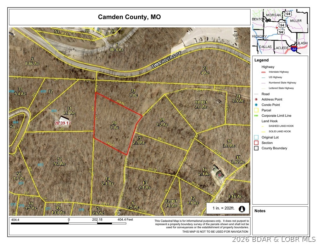 2.0 ac Rabbit Road Camdenton Missouri home for sale listed at $22,500