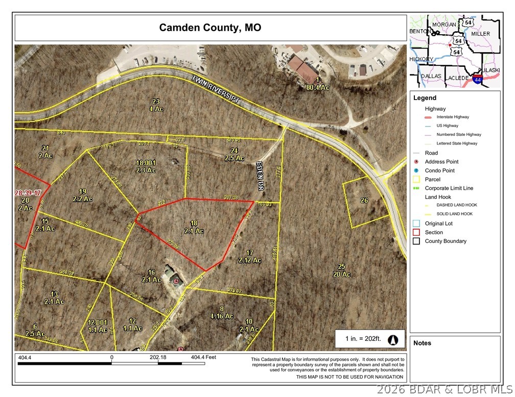 2.1 ac Eden Drive Camdenton Missouri home for sale listed at $22,500