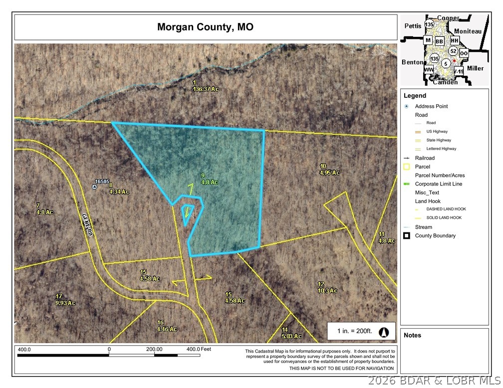 4.80 ac Gene Circle Barnett Missouri home for sale listed at $22,500