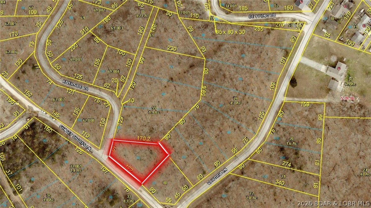 Lots 82 Sunset Shores Climax Springs Missouri home for sale listed at $7,000