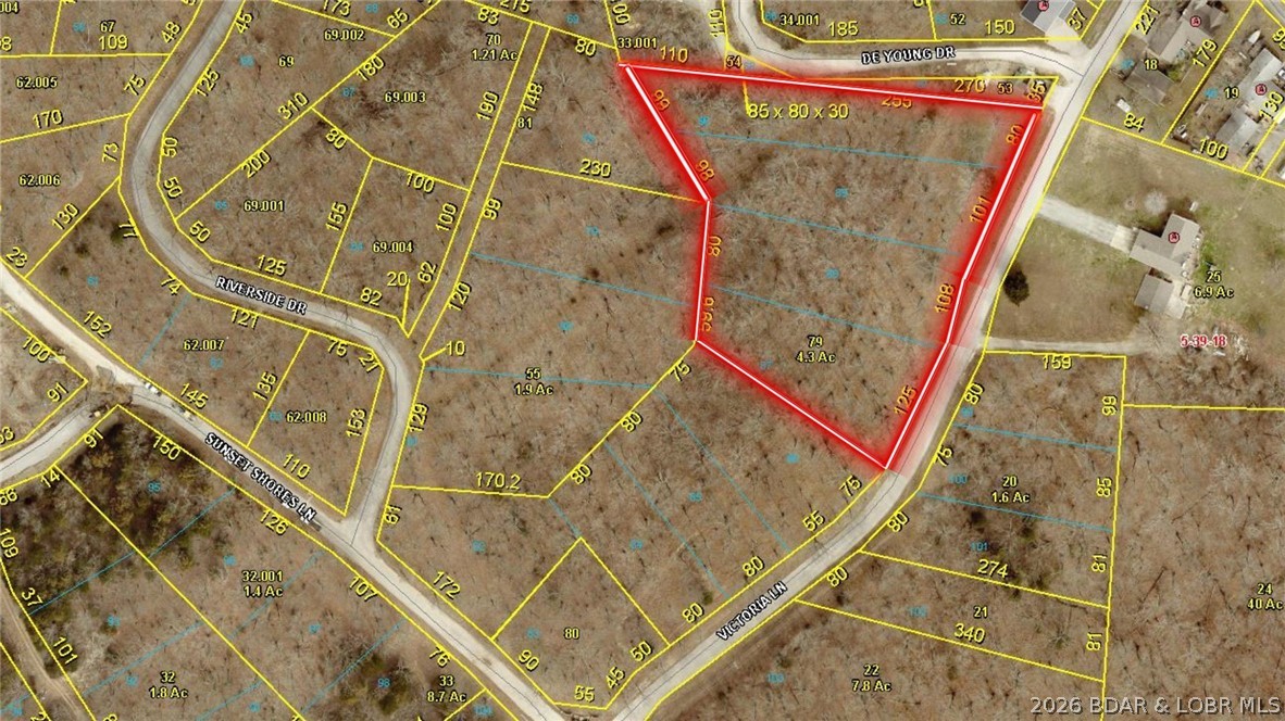 Lots 87, 88, 89 & 90 Sunset Shores Climax Springs Missouri home for sale listed at $33,500