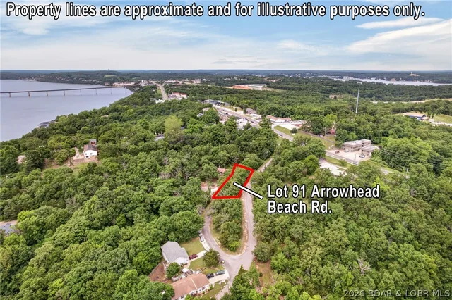 Front exterior — Lot 91 Arrowhead Beach Road Lake Ozark Missouri real estate