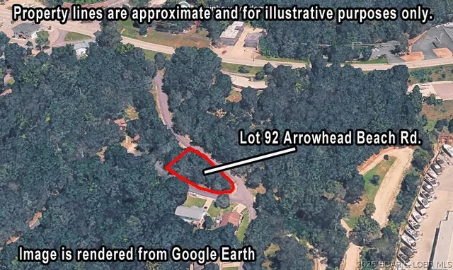 Primary bedroom — Lot 92 Arrowhead Beach Road Lake Ozark Missouri real estate