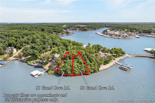 Front exterior — Lot 80 Grand Cove Road Sunrise Beach Missouri real estate
