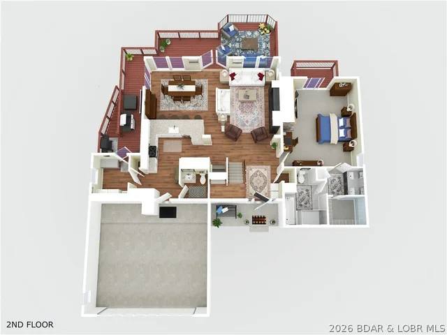 Primary bedroom — 973 Eagle Drive Lake Ozark Missouri real estate