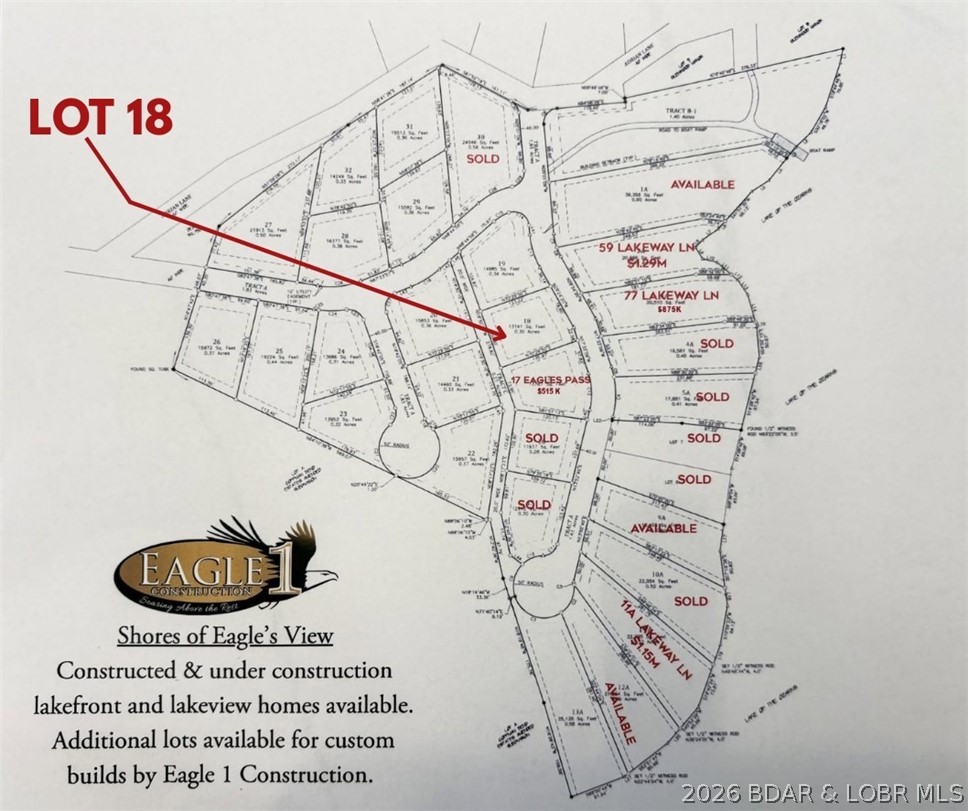 Lot 18 Eagle's Pass Climax Springs Missouri home for sale listed at $65,000