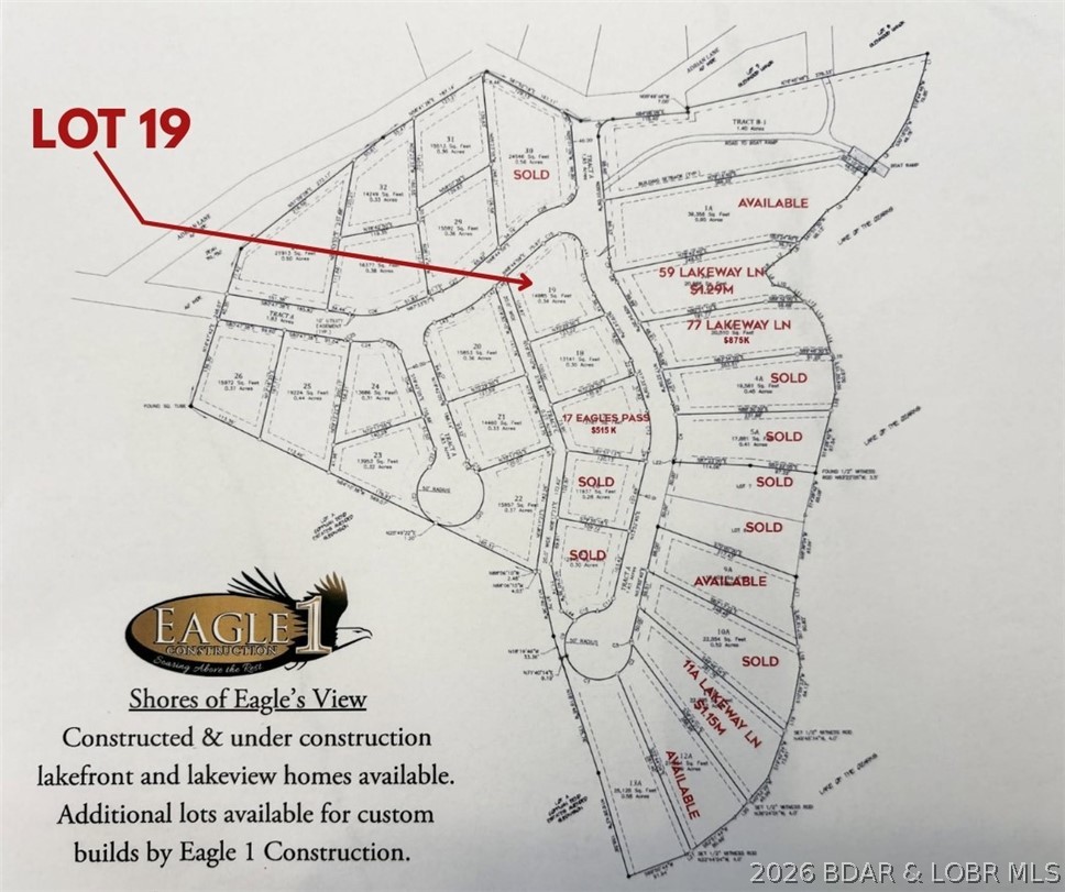 Lot 19 Eagle's Pass Climax Springs Missouri home for sale listed at $65,000