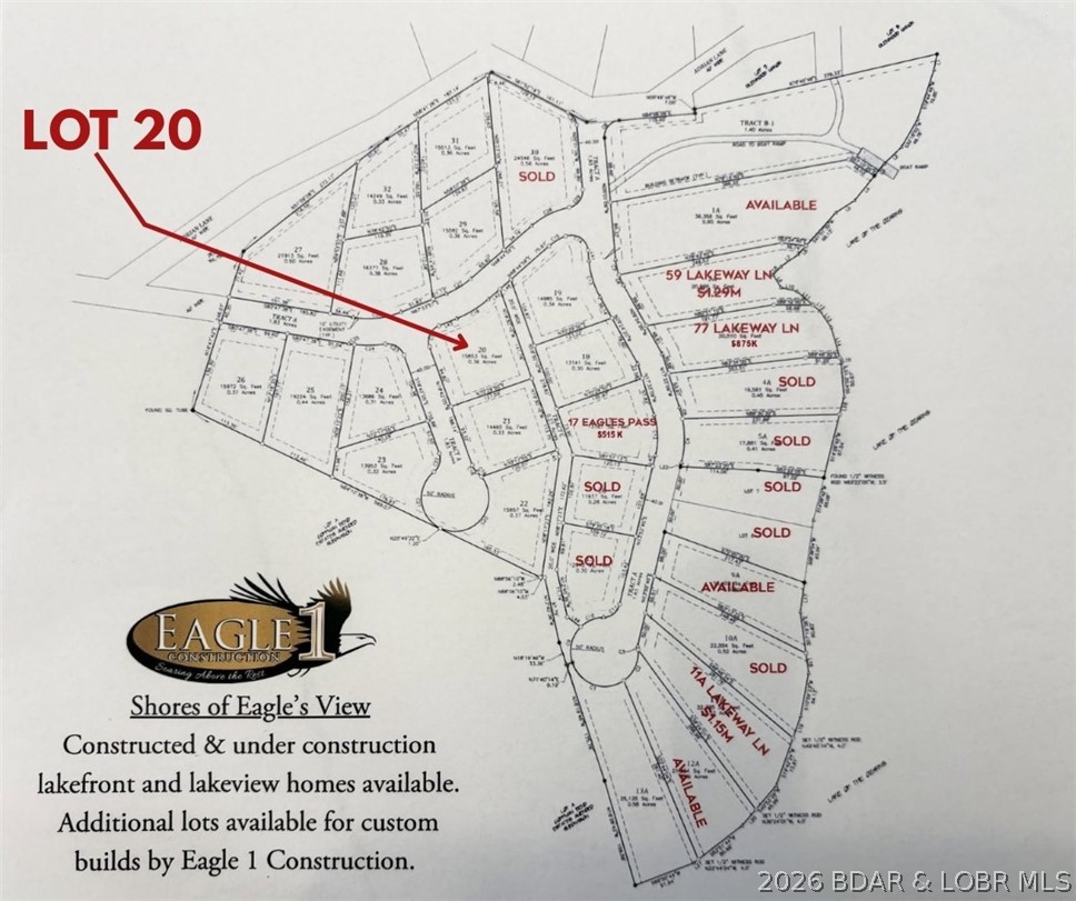 Lot 20 Anchor out Court Climax Springs Missouri home for sale listed at $50,000