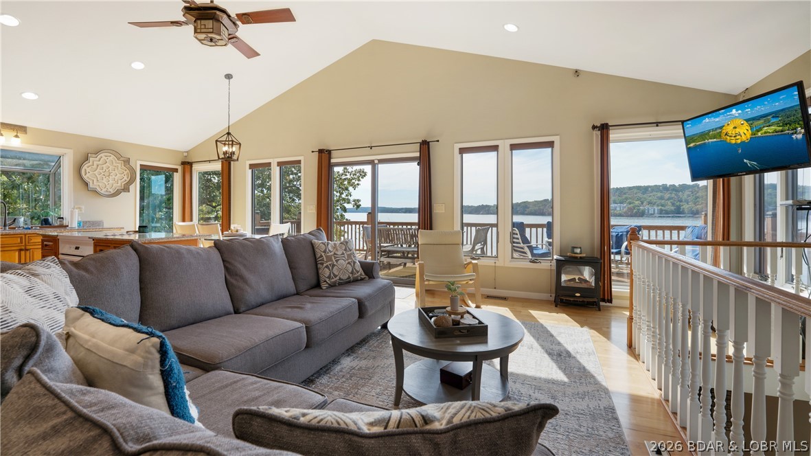 Living room — 308 Indian Park Lane Sunrise Beach Missouri real estate