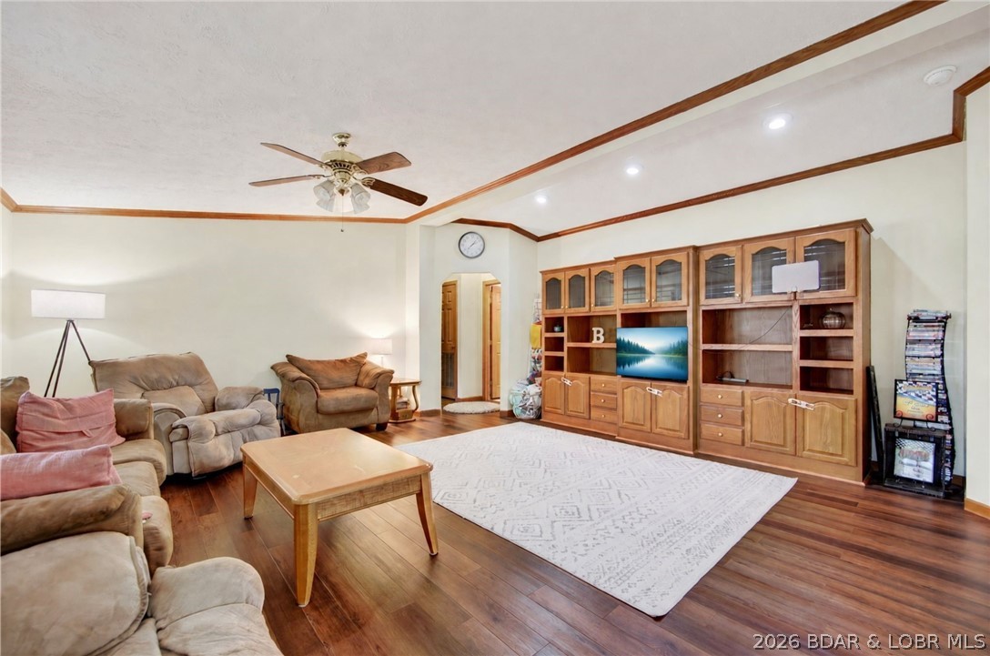 Living room — 1240 State Road N Macks Creek Missouri real estate