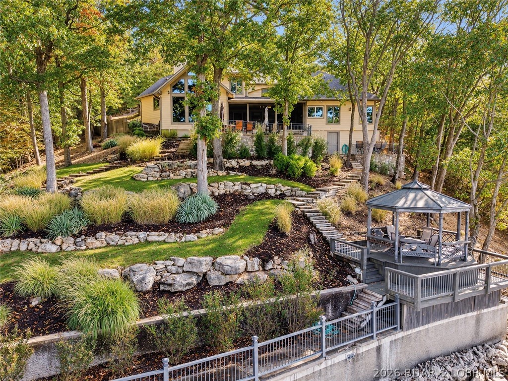 Front exterior — 245 Rosewood Cove Road Sunrise Beach Missouri real estate
