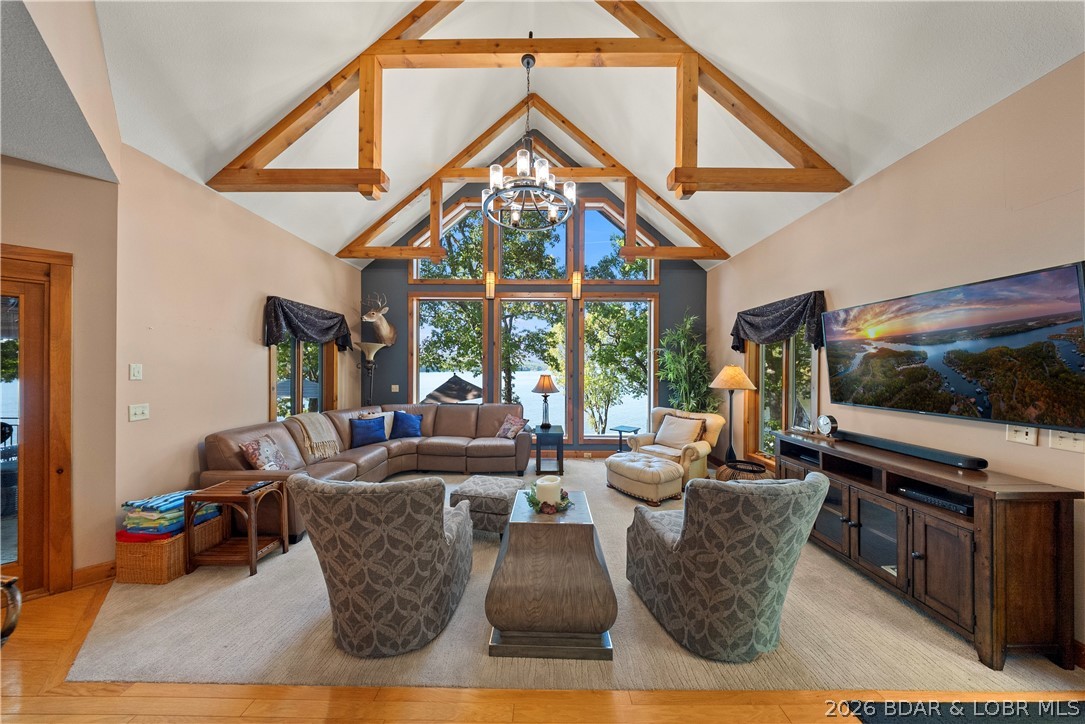 Living room — 245 Rosewood Cove Road Sunrise Beach Missouri real estate
