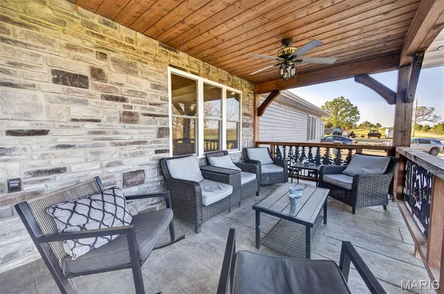 Living room — 10849 Claxton Road Falcon Missouri real estate