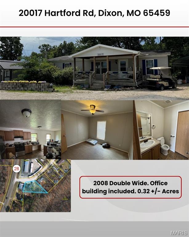 Front exterior — 20017 Hartford Rd. Dixon Missouri real estate