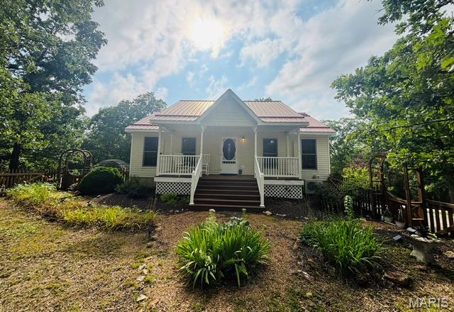 Front exterior — 216 W Hickory Ridge Road Steelville Missouri real estate