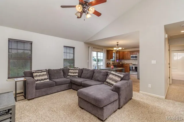 Living room — 23645 Restore Road Waynesville Missouri real estate