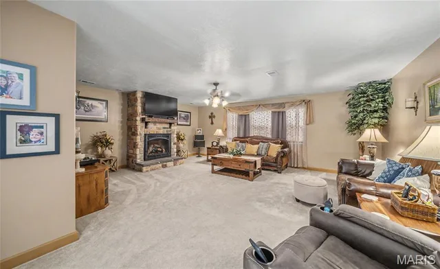 Primary bedroom — 23923 Rhubarb Lane Waynesville Missouri real estate