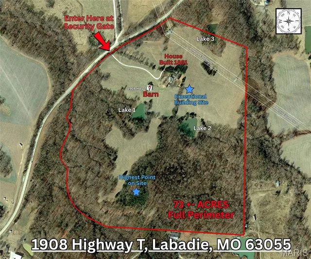 Front exterior — 1908 Highway T Labadie Missouri real estate