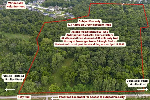 Front exterior — 17 Acres on Greens Bottom Road St Charles Missouri real estate
